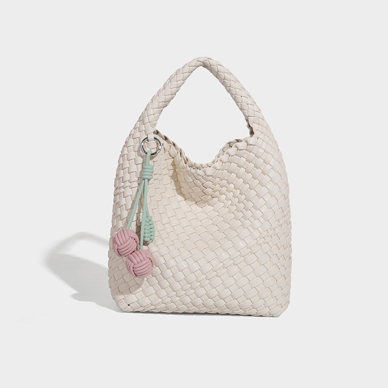 Beaira Cross border hot selling pure handmade woven bag women's fashionable and durable tote bag summer large capacity single shoulder crossbody bag