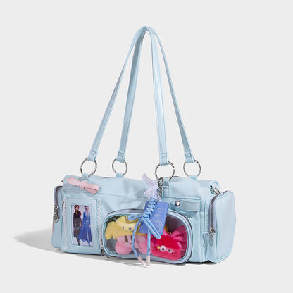 Beaira New design casual tote large capacity bag women's transparent commuting travel bag pain bag versatile single shoulder crossbody