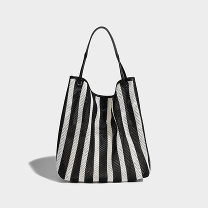 Beaira Summer woven bag women's new vacation lazy style tote bag large capacity single shoulder armpit bag bucket bag