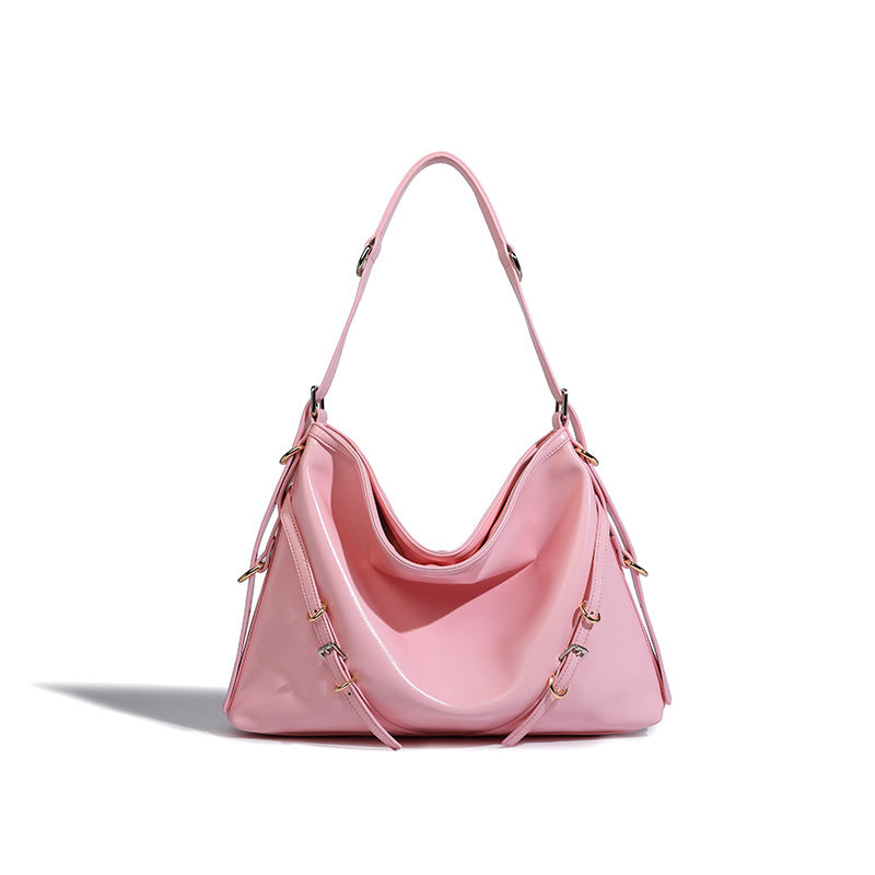 Beaira Pink internet celebrity new women's bag with fashionable temperament large capacity single shoulder armpit bag simple and versatile crossbody bag