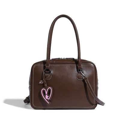 Beaira Autumn and Winter New Large Capacity Toast Bag Vintage Handheld Boston Bag Fashion Single Shoulder Underarm Bag