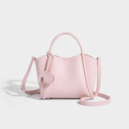 Beaira Vegetable Basket Bag New Simple Korean Fashion Handheld Shoulder Bag Versatile Soft Leather Casual Letter Crossbody Bag