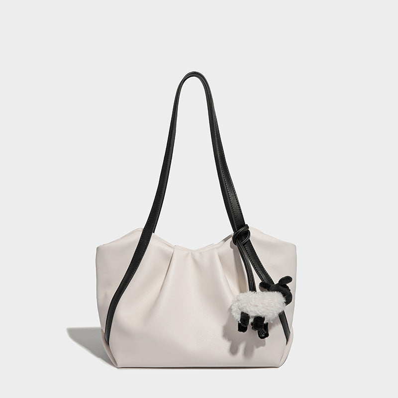Beaira Ladies' new high-end bag with large capacity cloud folds niche design single shoulder tote bag