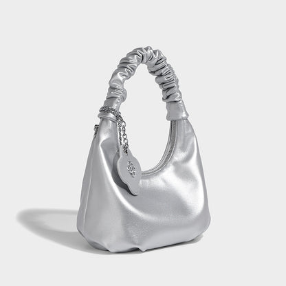 Beaira High end niche bag women's fashion new single shoulder crossbody bag summer women's hand-held pleated dumpling bag