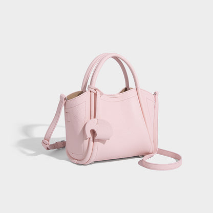 Beaira Vegetable Basket Bag New Simple Korean Fashion Handheld Shoulder Bag Versatile Soft Leather Casual Letter Crossbody Bag