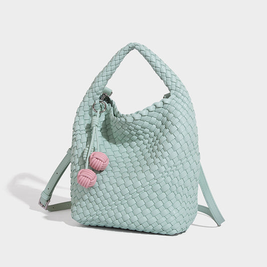 Beaira Cross border hot selling pure handmade woven bag women's fashionable and durable tote bag summer large capacity single shoulder crossbody bag