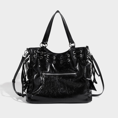 Beaira New niche tote bag willow nail drawstring handbag shoulder bag diagonal cross bag commuting large capacity motorcycle bag