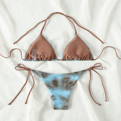 Beaira New European and American lace up swimsuit for women fashionable and sexy beach bikini hot spring swimsuit bikini