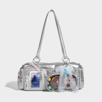 Beaira New design casual tote large capacity bag women's transparent commuting travel bag pain bag versatile single shoulder crossbody