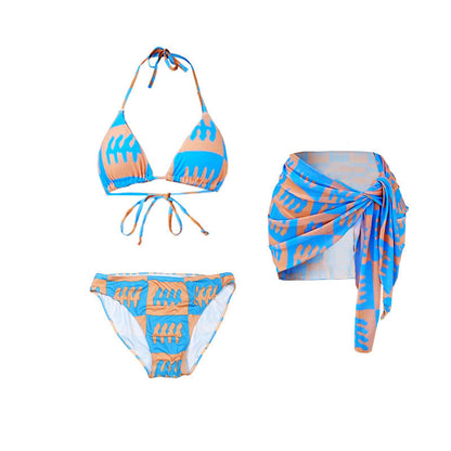 Beaira Cross border popular beach vacation mermaid sexy bikini women three-point pink pure desire European and American style split swimsuit