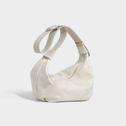 Beaira Cool bag new cross-border retro lazy style single shoulder dumpling bag high-end oil sensitive wax leather crossbody bag