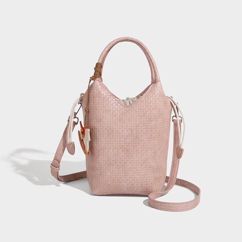 Beaira Advanced single shoulder bucket bag new versatile armpit bag woven large capacity commuting women's bag