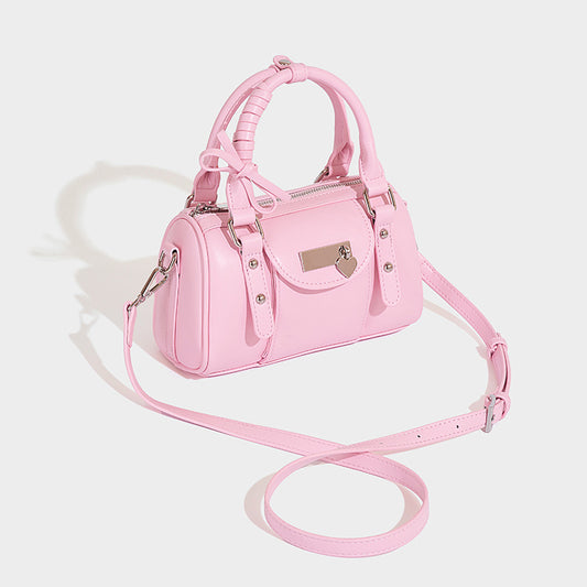 Beaira Spring and summer bag new niche texture ballet bowling bag sweet and cool heart sweet and cool bow crossbody bag