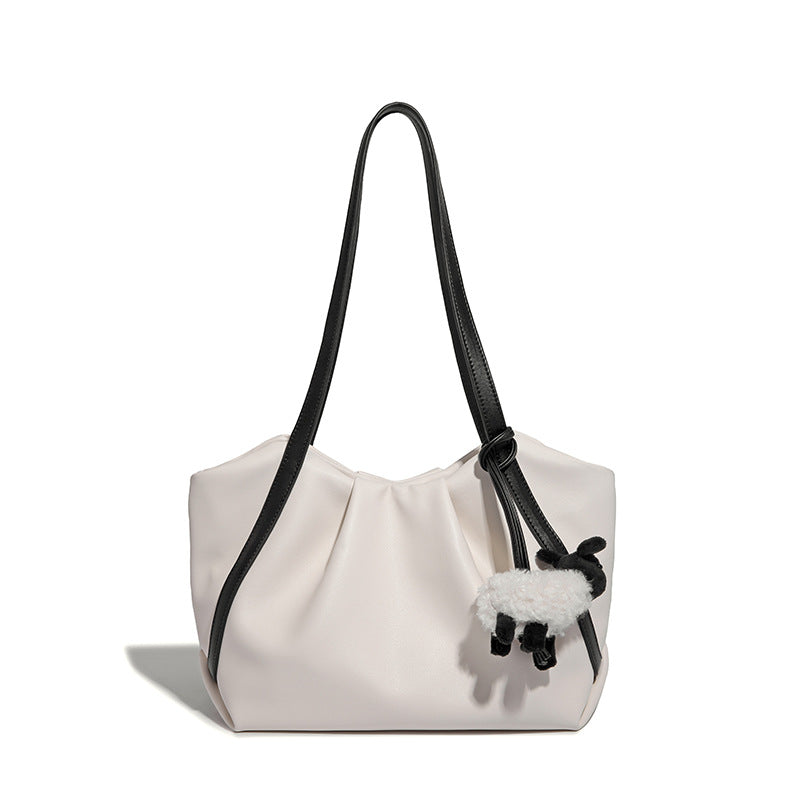 Beaira Ladies' new high-end bag with large capacity cloud folds niche design single shoulder tote bag