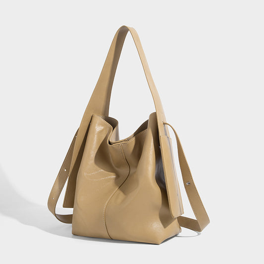 Beaira New women's bag fashionable and versatile shoulder bag high-end sense large capacity tote bag casual handbag trendy bucket bag