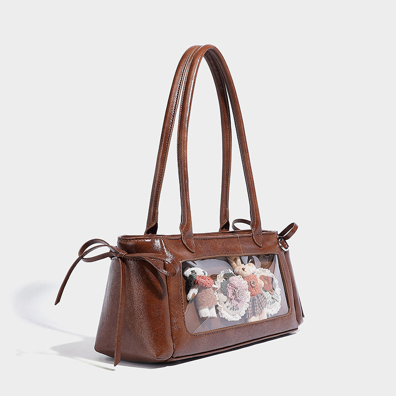 Beaira Butterfly knot niche design casual pain bag cute and versatile baguette bag single shoulder armpit bag large capacity handbag