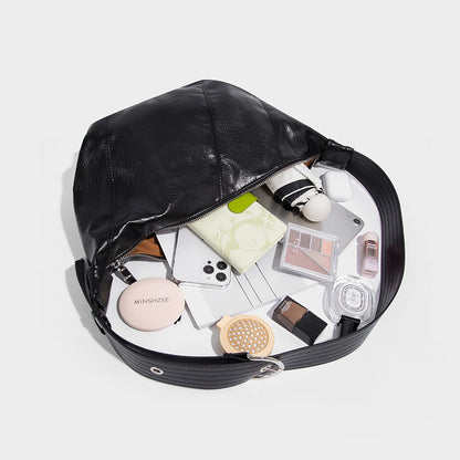 Beaira Cool bag new cross-border retro lazy style single shoulder dumpling bag high-end oil sensitive wax leather crossbody bag