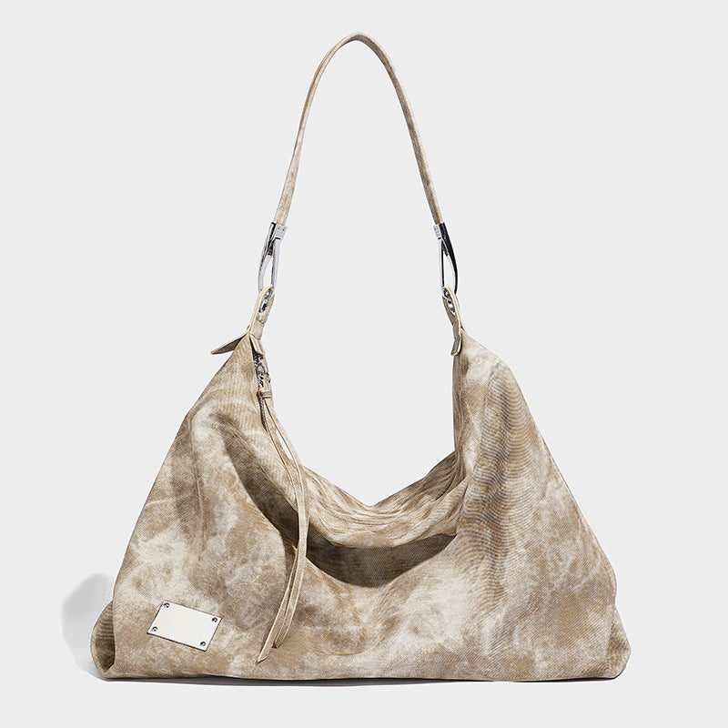 Beaira Niche retro gradient tie dye design single shoulder underarm bag large capacity tote bag casual high aesthetic handbag