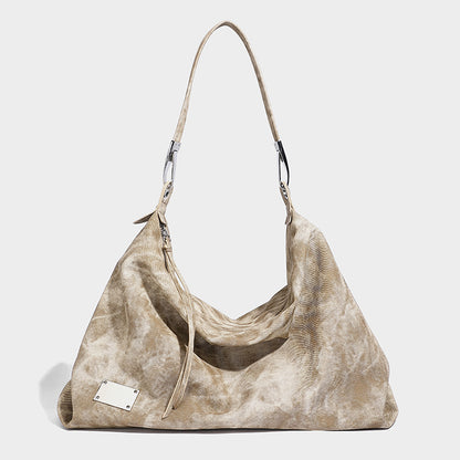 Beaira Niche retro gradient tie dye design single shoulder underarm bag large capacity tote bag casual high aesthetic handbag