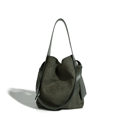 Beaira Hanging ear tote bag with suede touch for autumn and winter trendy large capacity bag lazy commuting single shoulder crossbody women's bag