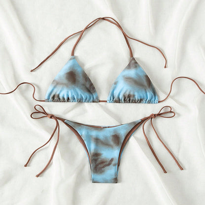 Beaira New European and American lace up swimsuit for women fashionable and sexy beach bikini hot spring swimsuit bikini