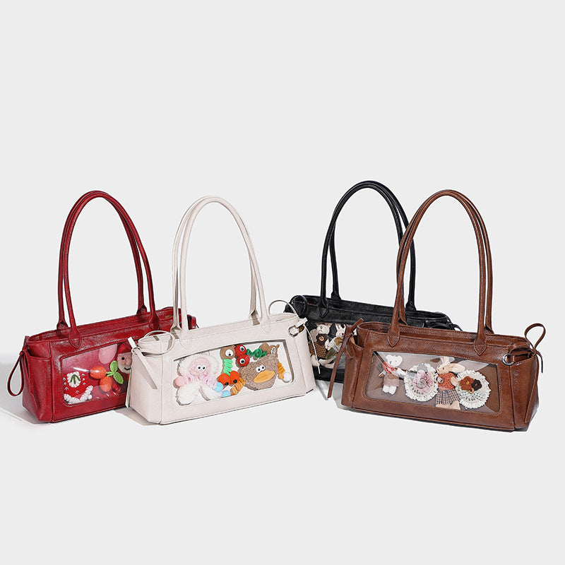 Beaira Butterfly knot niche design casual pain bag cute and versatile baguette bag single shoulder armpit bag large capacity handbag
