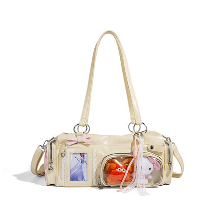 Beaira New design casual tote large capacity bag women's transparent commuting travel bag pain bag versatile single shoulder crossbody