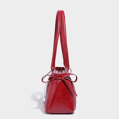 Beaira Butterfly knot niche design casual pain bag cute and versatile baguette bag single shoulder armpit bag large capacity handbag