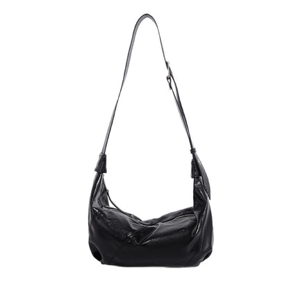 Beaira Cool bag new cross-border retro lazy style single shoulder dumpling bag high-end oil sensitive wax leather crossbody bag
