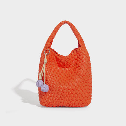 Beaira Cross border hot selling pure handmade woven bag women's fashionable and durable tote bag summer large capacity single shoulder crossbody bag