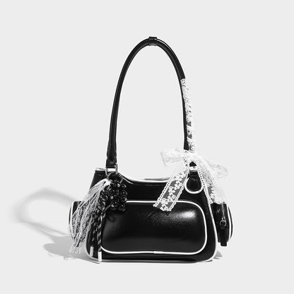 Beaira Large capacity crossbody bag women's new high-end style contrasting color single shoulder bowling bag fashionable and stylish handbag