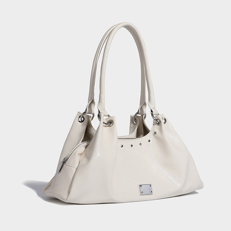 Beaira Small niche design fashionable retro single shoulder armpit bag large capacity tote bag lazy style high-end new women's bag