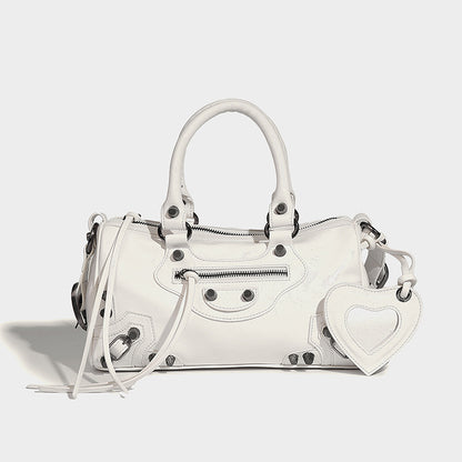 Beaira Paris Rivet Dark Motorcycle Bag Spicy Girl niche design high-end feel large capacity single shoulder crossbody tote handbag