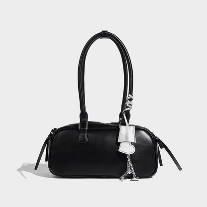 Beaira High looks fashionable versatile bow tie French stick bag heart-shaped hanging decoration French strap niche design single shoulder armpit bag