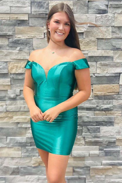 Off The Shoulder Short Homecoming Dresses Cocktail Dresses