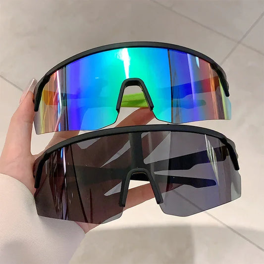 Beaira Oversized Luxury Brand Designer Cycle Sunglasses Women For Men Vintage Outdoor Sun Glasses Punk Ski Windproof Sport Goggle UV400