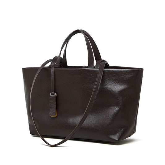 Beaira Luxury Designer Large Capacity Square Shoulder Bag Fashion Cowhide Handbag High End Genuine Leather Shopping Underarm Bag