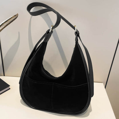 Beaira Women Suede Crossbody Bag Leopard Print Shoulder Bag Tote Bag with Multi-Pocket Handbag Adjustable Strap Hobo Bag Messenger Bag