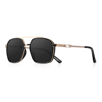 Beaira Polygon Polarized Sunglasses Men Outdoor Fishing Pilot Sun Glasses Male Vintage Retro Punk Shades Female UV Protection