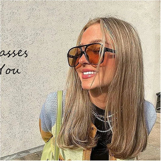 Beaira Classic Retro Vintage Aviation Pilot Sunglasses Women Men Big Large Oversized Frame Luxury Designer Shades 70s Sun Glasses