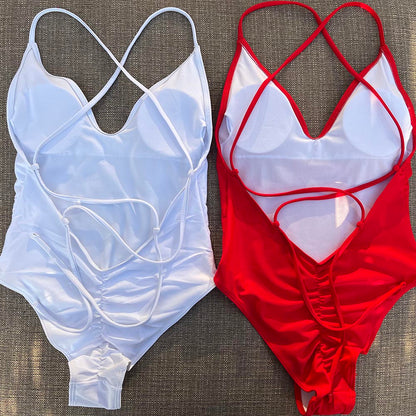 Beaira Pink Gold Print One Piece Swimsuit Team Bride Love Sexy Bathing Suit Padded Swimwear Women Bikini Bachelor Party Swim Beachwear