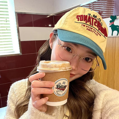 Beaira Face Smaller Baseball Cap INS Style Sun Protection Letter Embroidered Sun Hat Hip Hop Hat Couples