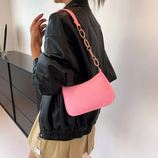 Beaira Retro Underarm Bag Solid Color Shoulder Bag Casual Purse Women Fashion Tote Handbag