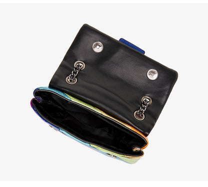 Beaira New Trendy Rainbow Women's Bag with Chain Crossbody Bag and Eagle Head Shoulder Bag