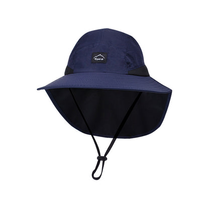 Beaira Summer Water-resistant Men's Fisherman Hats with Shawl Outdoor Hiking Fishing Breathable Wide Brim Bucket Hat Sun UV Protection