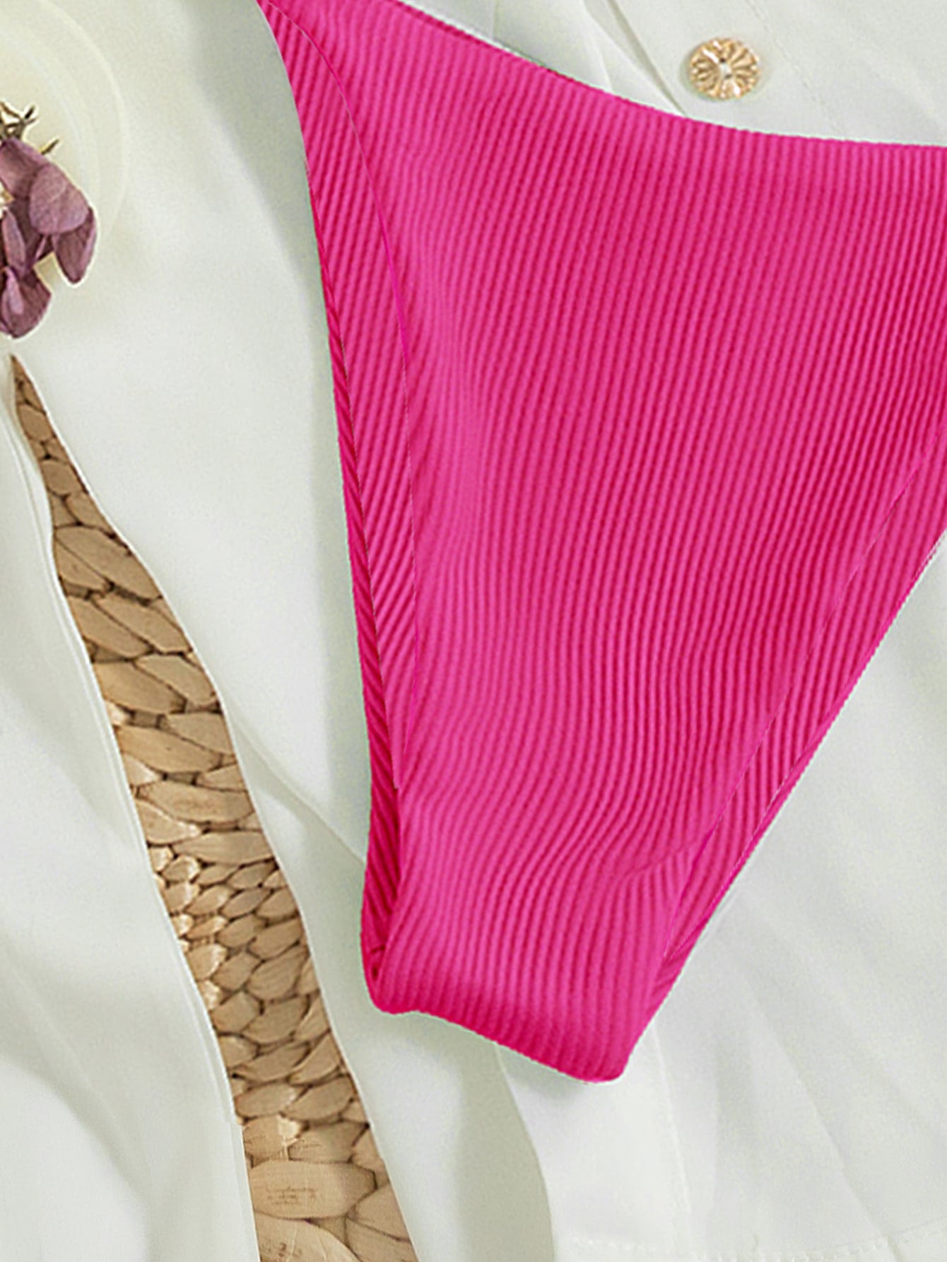 Beaira Summer pink bikini set sexy mature spring seaside photo shoot suitable for women