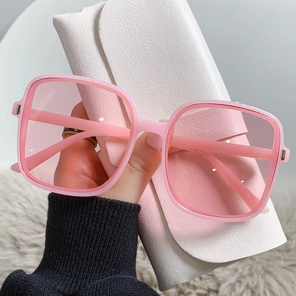 Beaira Square Sunglasses Woman Retro Vintage Gradient Sun Glasses Oversized Female Clear Lens Black White Oculos De Sol Glasses Women