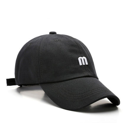 Beaira Unisex Letter m Embroidery Baseball Cap Men Women Soft Cotton Snapback Hats Sun Visors Hat Casual Hip Hop Dad Hat Casquette