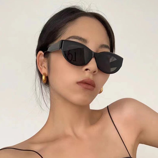 Beaira Personality Female Fashion Cat Eye Sunglasses Woman Vintage Black Gradient Sun Glasses