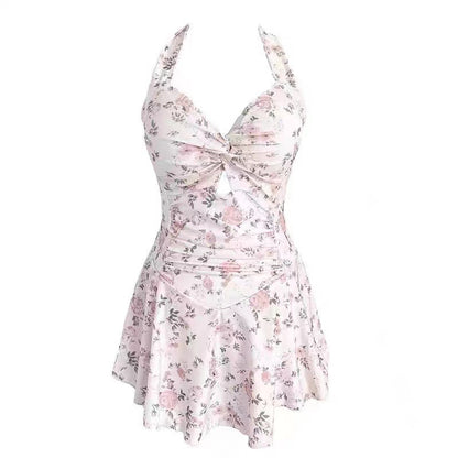 Beaira Swimsuit For Women Conservative And Slimming Covering The Belly one-piece Skirt Style Korean Ins Style Hot Spring Fairy Swimsuit